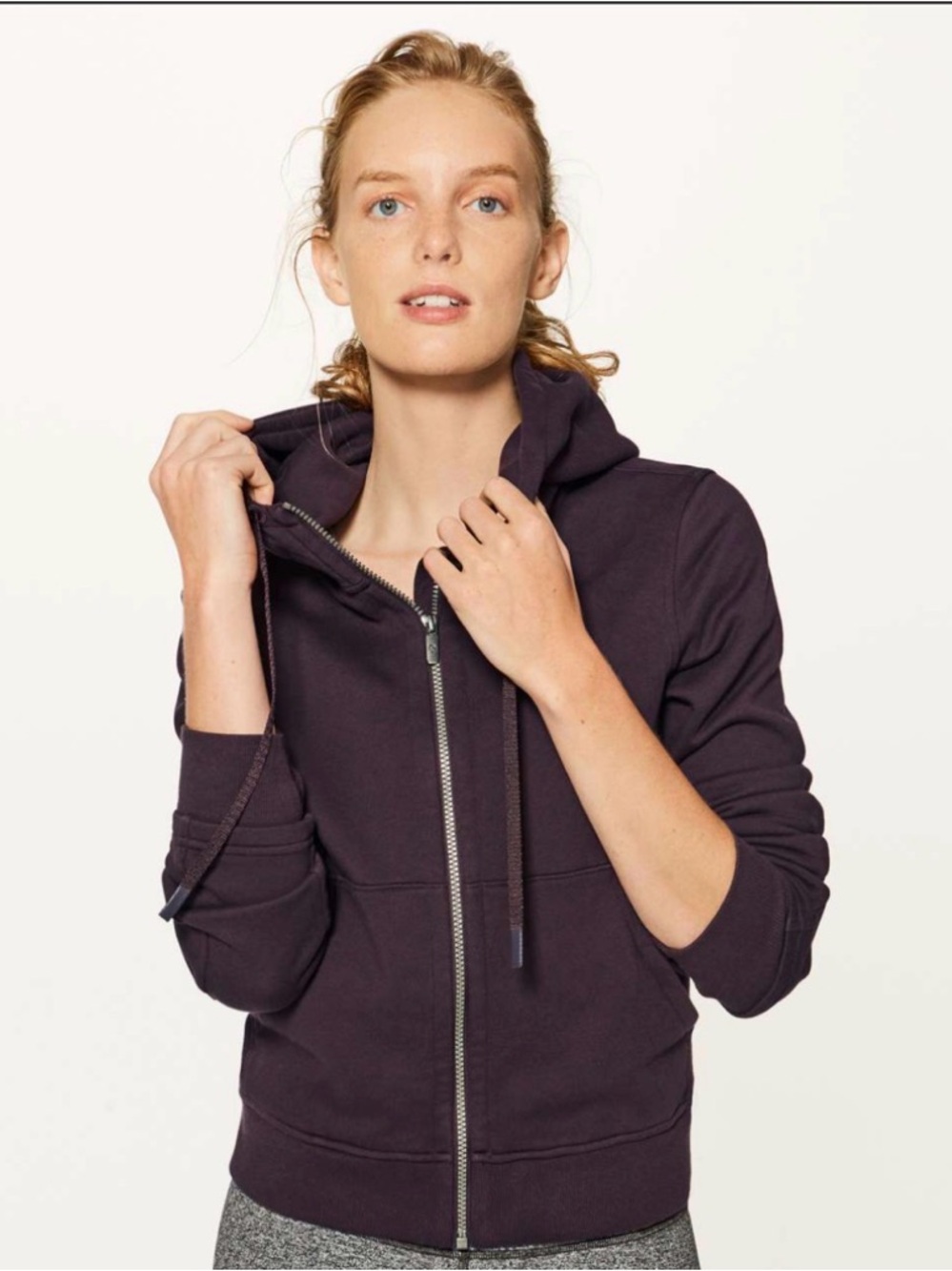 Lululemon Press Pause Jacket Pelt Purple Size 6 GUC Cozy Athleisure - Picture 1 of 8